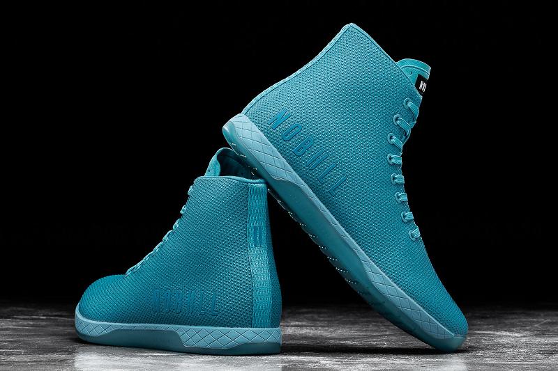 Men's Nobull High-Top Neon Blue Trainers Blue | SG H2419A